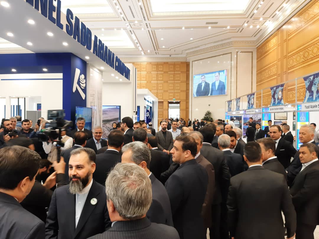 View of the hall at the 16th Specialized Iran Project Exhibition in Turkmenistan