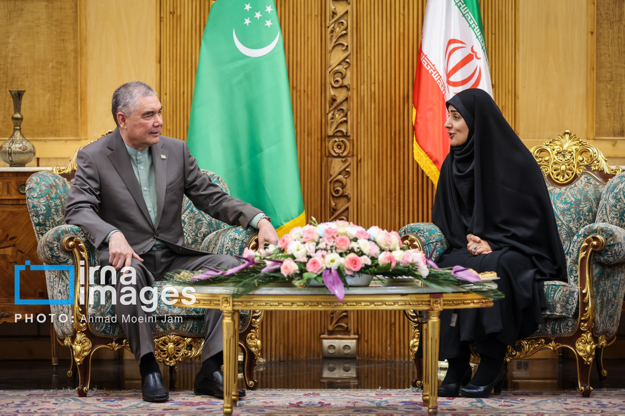 View of the hall at the 16th Specialized Iran Project Exhibition in Turkmenistan
